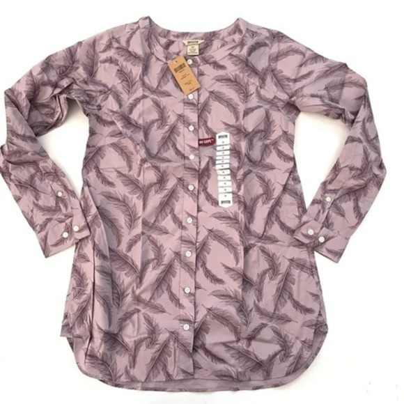 New Duluth Wrinkle Fighter Tunic Shirt Purple Feather Size XS - Picture 1 of 5